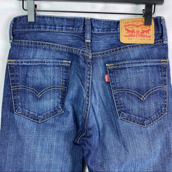 Levi’s 514 Straight Fit Jeans Dark Wash 29/32 - Picture 4 of 6